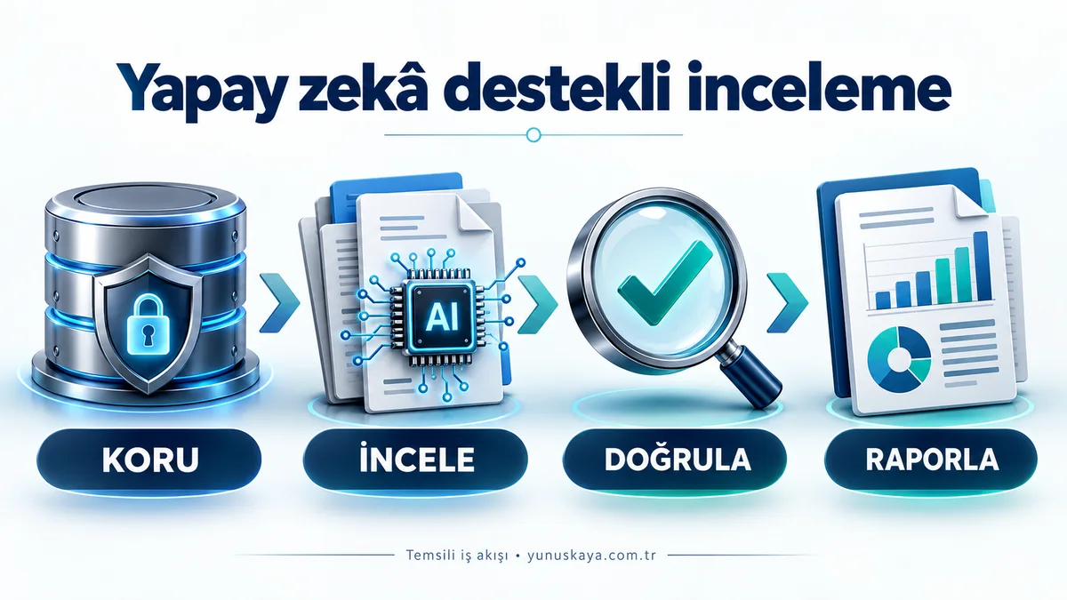 Adli bilişimde yapay zekâ destekli inceleme: koru, incele, doğrula ve raporla