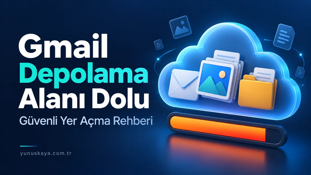 Gmail depolama alanı dolu uyarısı için güvenli yer açma rehberi